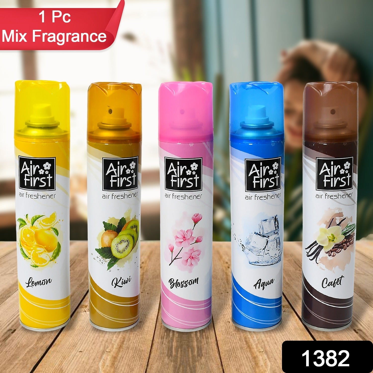 Air Freshener | Used In Office, Home, Hotels, Banquets, Carpet Etc, Room Spray Air Freshener, Mix Fragrance Lemon, Kiwi, Blossom, Aqua, Cafet (300 Ml Approx / 1 Pc) Air Freshener | Used In Office, Home, Hotels, Banquets, Carpet Etc, Room Spray Air Freshener, Mix Fragrance Lemon, Kiwi, Blossom, Aqua, Cafet (300 Ml Approx / 1 Pc)
